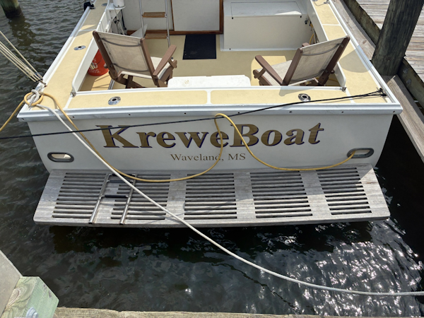 Duffy-35 Flybridge 1989-Kreweboat Bay St. Louis-Mississippi-United States-1989 Duffy 35 Flybridge  Transom-6009663