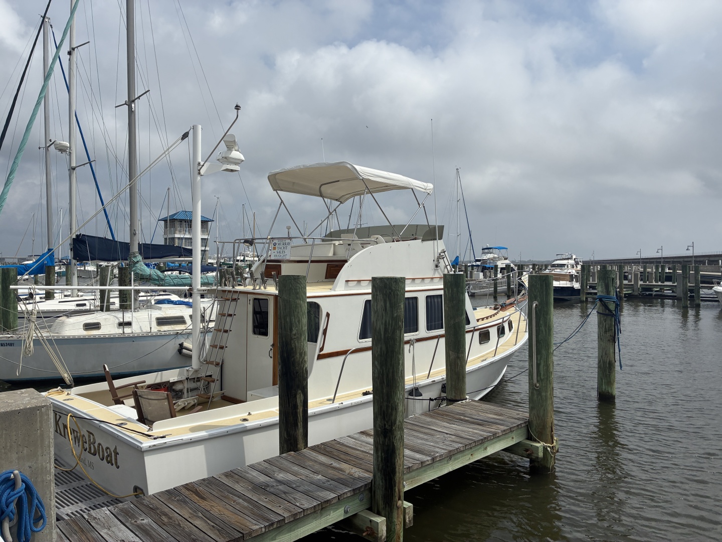 Duffy-35 Flybridge 1989-Kreweboat Bay St. Louis-Mississippi-United States-1989 Duffy 35 Flybridge  Starboard profile-6009674 | Thumbnail