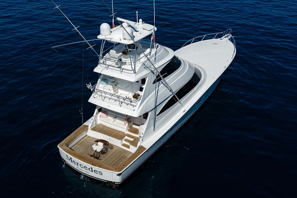 Viking-80 Skybridge 2023-MERCEDES Cabo San Lucas-Mexico-Viking 80 MERCEDES  Starboard Aft Aerial Profile-6008732
