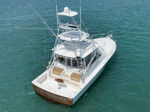 Viking-42 Open 2015-GAMECHANGER Jupiter-Florida-United States-Viking 42 GAMECHANGER  Aft Aerial Profile-6019462