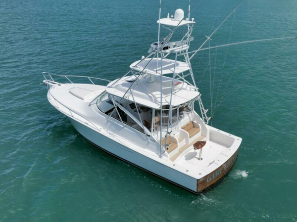 Viking-42 Open 2015-GAMECHANGER Jupiter-Florida-United States-Viking 42 GAMECHANGER  Port Aft Aerial Profile-6019464