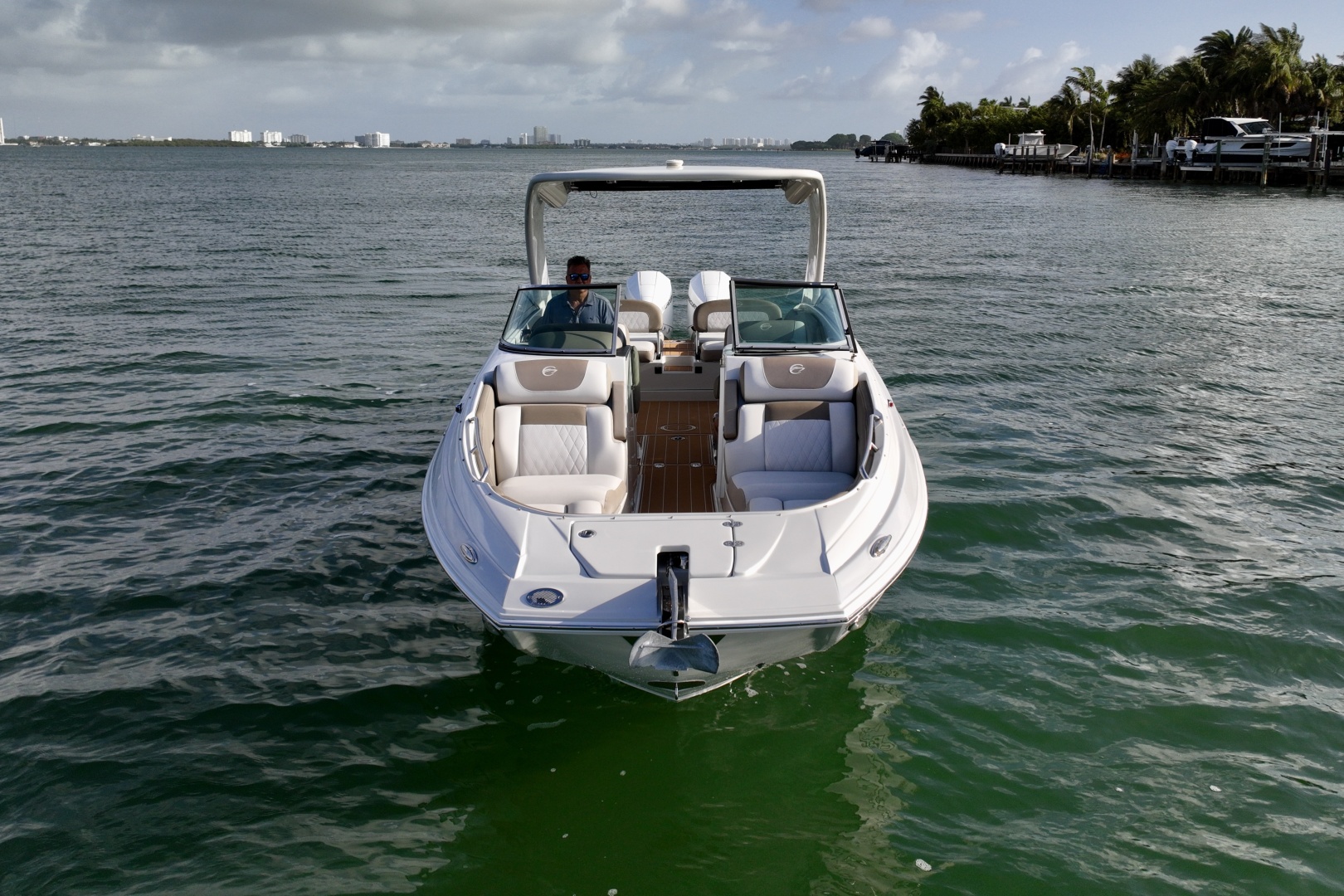 Crownline-Eclipse E 305 XS 2020 -North Miami-Florida-United States-Stern View at Anchor-6024935 | Thumbnail