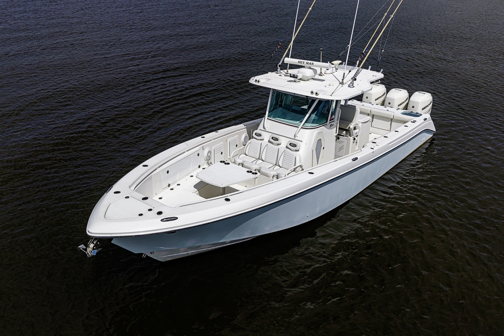 Everglades-350 CC 2009-HEY MAN-Repowered 2022 3 x 400hp Merc. w/Joystick Stuart-Florida-United States-6038966 | Thumbnail