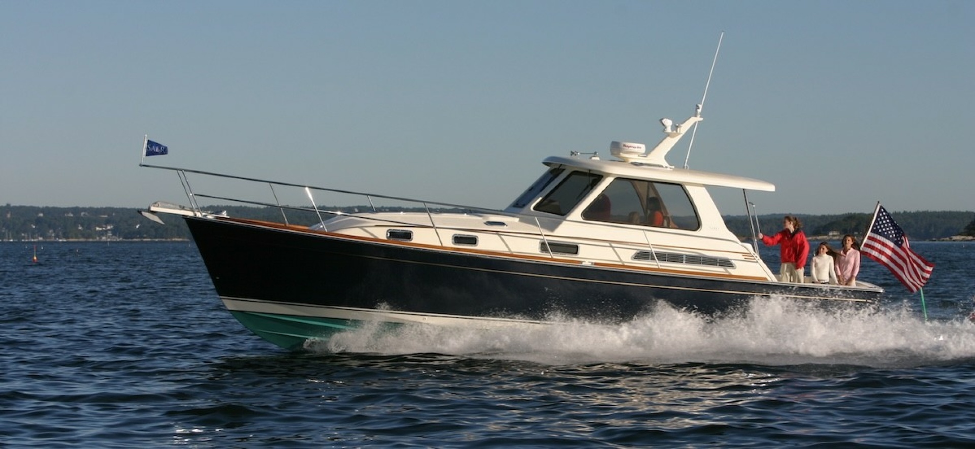 Sabre-38 Hardtop Express 2007-Cora Aransas Pass-Texas-United States-Stock Image Under way-6042385 | Thumbnail
