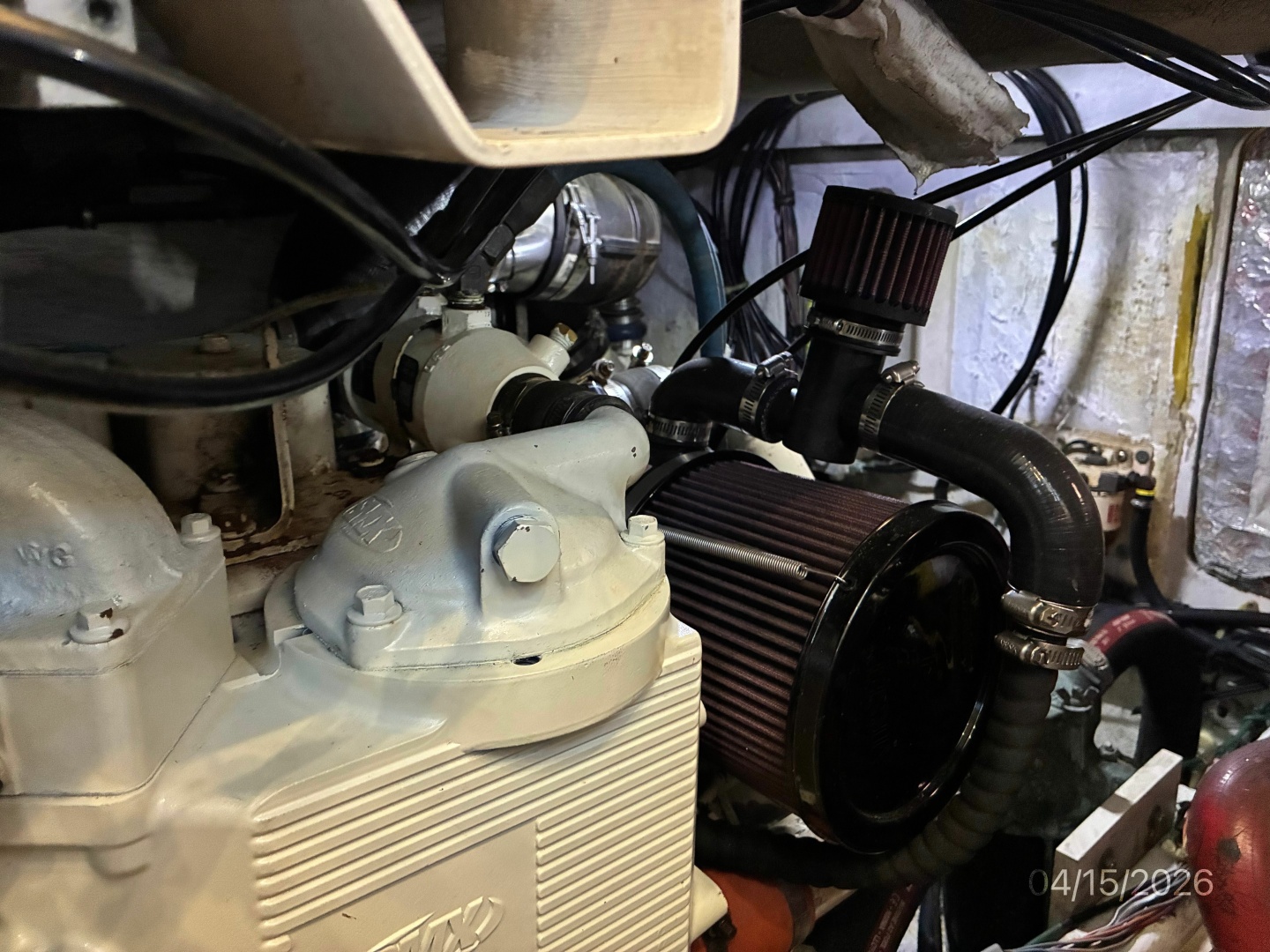 Maxum-4100 SCA 1998-Knot Complaining Daytona Beach-Florida-United States-41 Maxum Engine Room-6063839 | Thumbnail