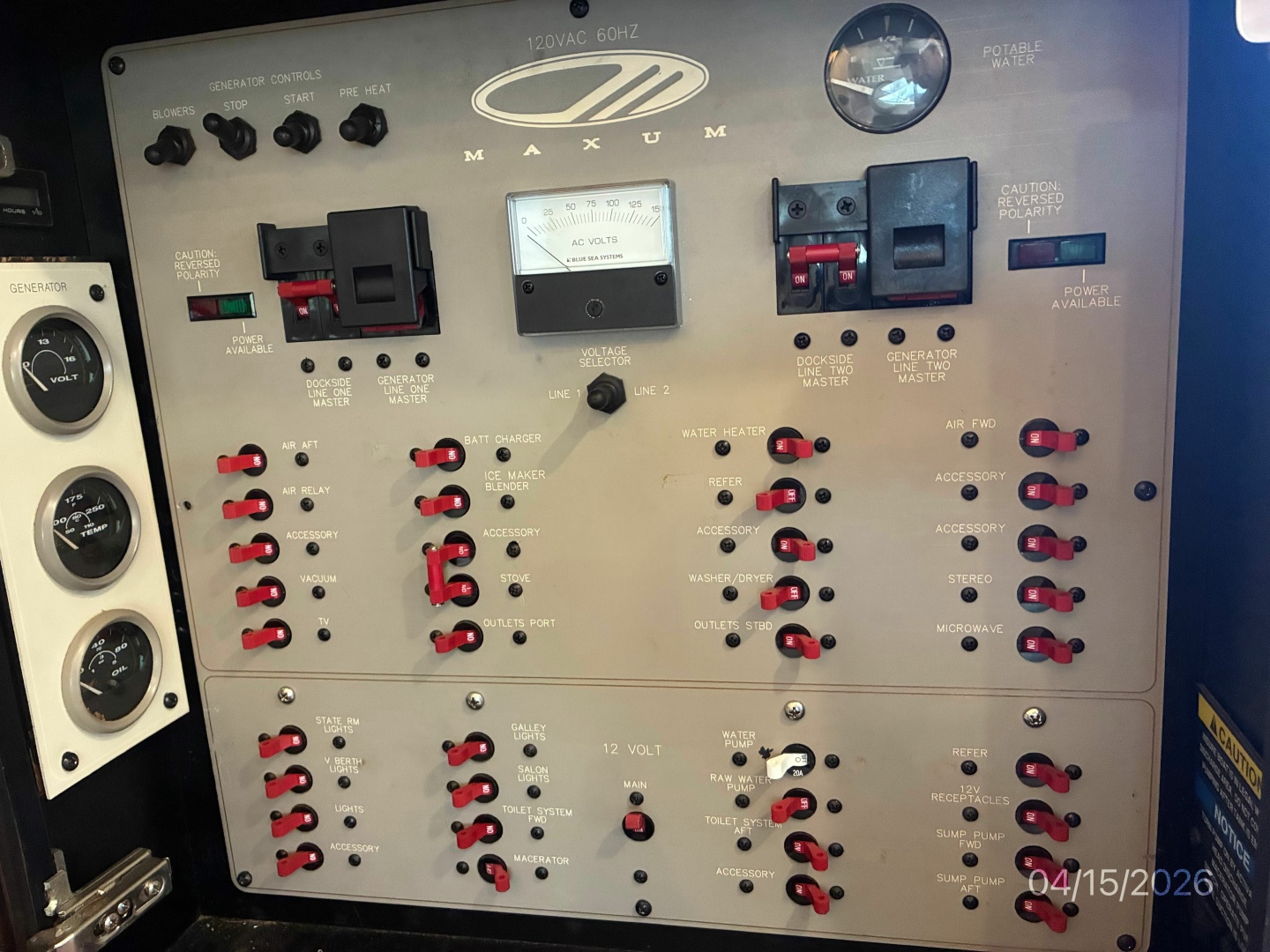 Maxum-4100 SCA 1998-Knot Complaining Daytona Beach-Florida-United States-41 Maxum Electrical Panel-6063835 | Thumbnail