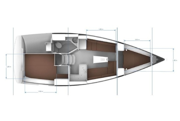 Bavaria-Cruiser 34 2021-Skal Bremerton-Washington-United States-Bavaria Cruiser 34 interior layout-6051097