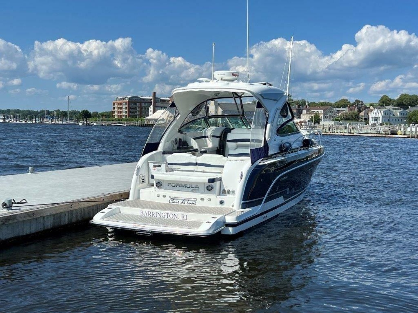Formula-34 Performance Cruiser 2020-CLAIR DE LUNE Old Saybrook-Connecticut-United States-Formula 34 CLAIR DE LUNE  Aft Profile At Dock-6052071 | Thumbnail