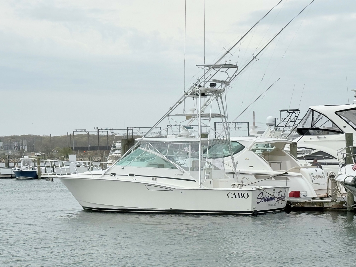 Cabo-Express 1999-SCREAMIN EAGLE Niantic-Connecticut-United States-Cabo 35 SCREAMIN EAGLE  Profile At Dock-6079613 | Thumbnail