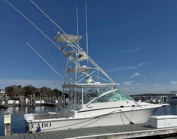 Cabo-Express 1999-SCREAMIN EAGLE Niantic-Connecticut-United States-Cabo 35 SCREAMIN EAGLE  Starboard Profile At Dock-6052972
