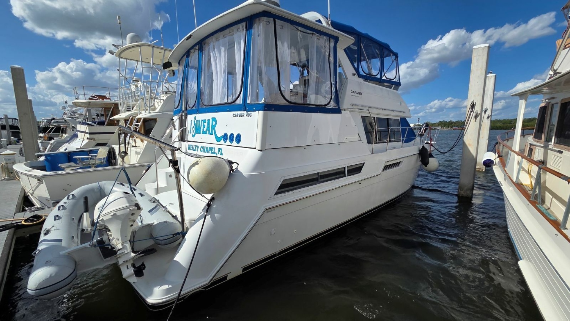 Carver-405 Aft Cabin Motor Yacht 1998-I Swear Gibsonton-Florida-United States-Starboard Stern-6060831 | Thumbnail