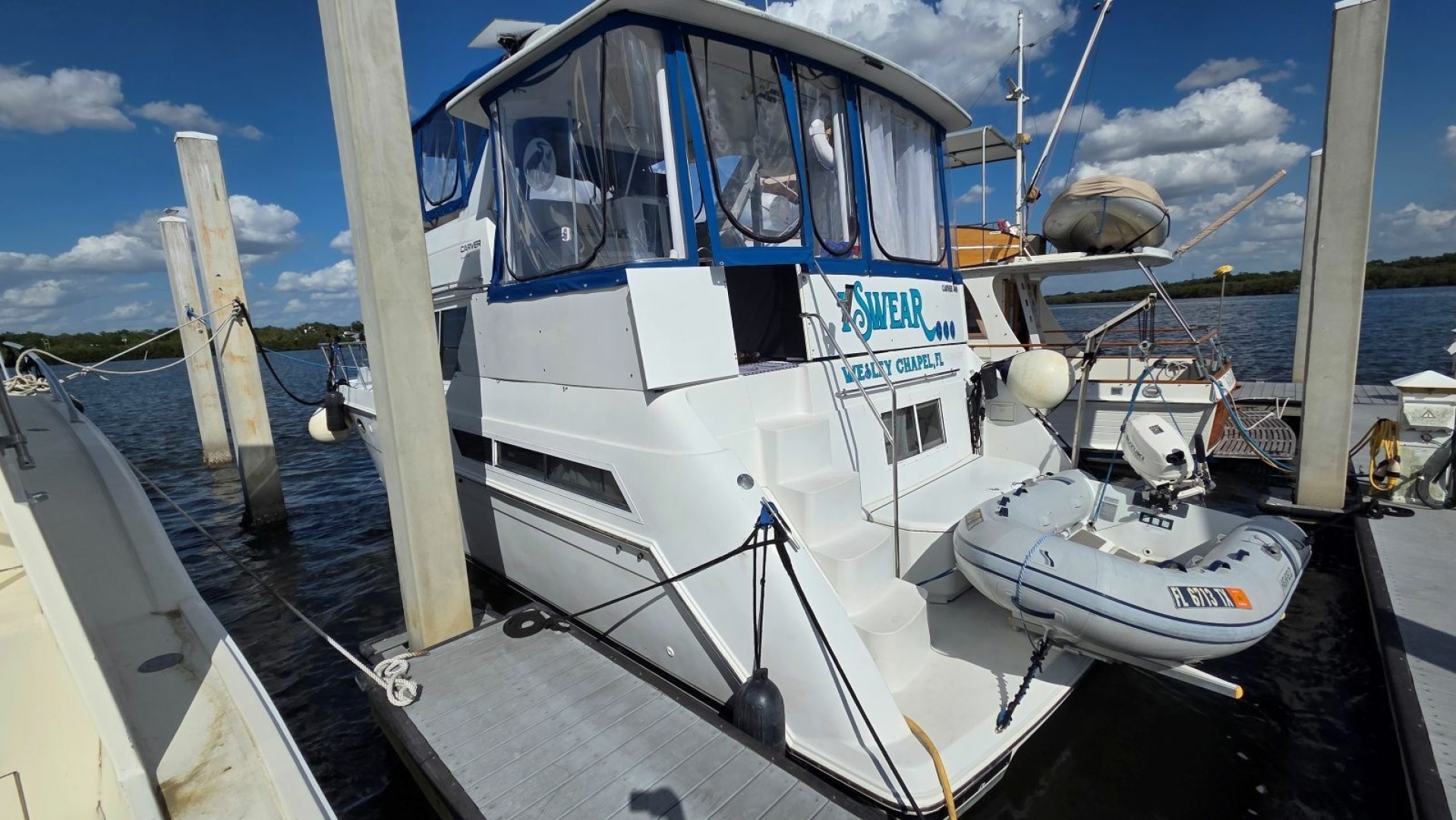 Carver-405 Aft Cabin Motor Yacht 1998-I Swear Gibsonton-Florida-United States-Port Stern-6060830 | Thumbnail