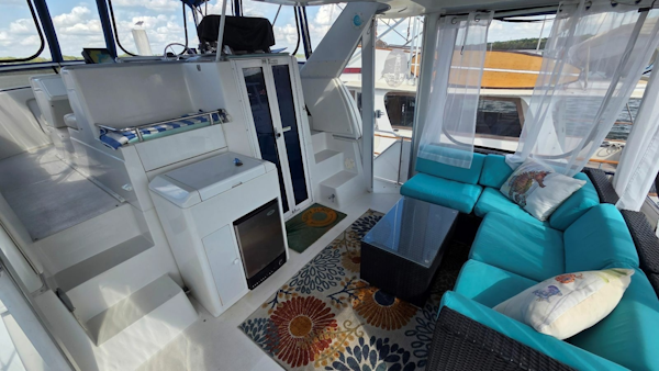 Carver-405 Aft Cabin Motor Yacht 1998-I Swear Gibsonton-Florida-United States-Aft Deck-6060833