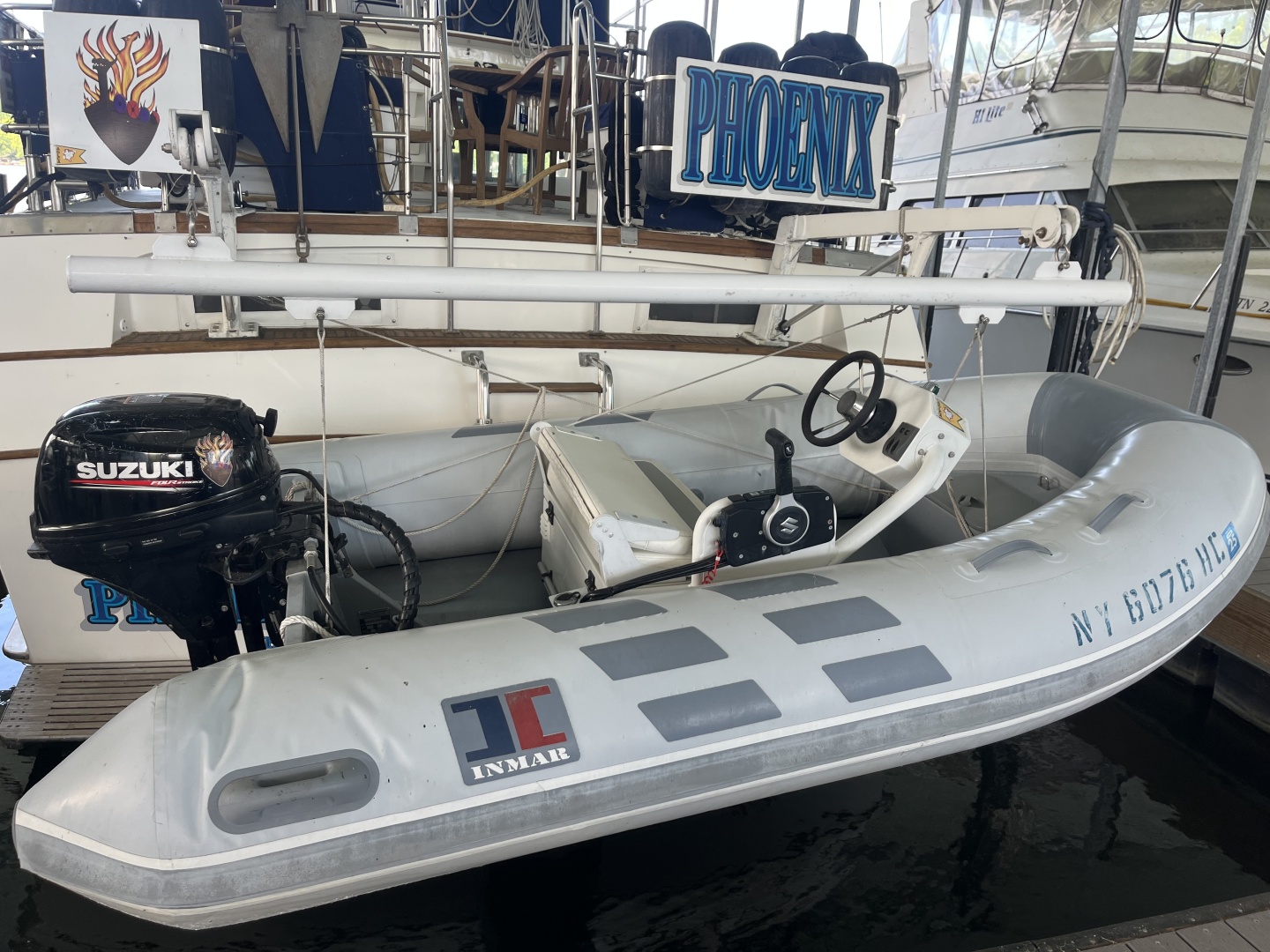 Grand Banks-49 Motor Yacht 1987 -Ten Mile-Tennessee-United States-Tender On Davits-6087079 | Thumbnail