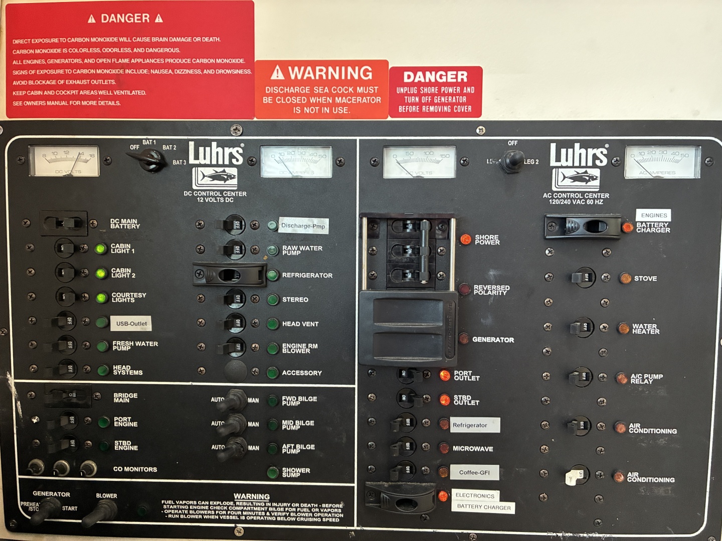 Luhrs-Convertible 2005-You Two New Smyrna Beach-Florida-United States-34 Luhrs Electrical Panel-6086421 | Thumbnail