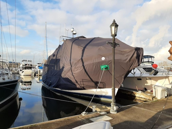 DeFever-Raised Pilothouse 1984-Traveller Anacortes-Washington-United States-49 DeFever winter cover-6062495