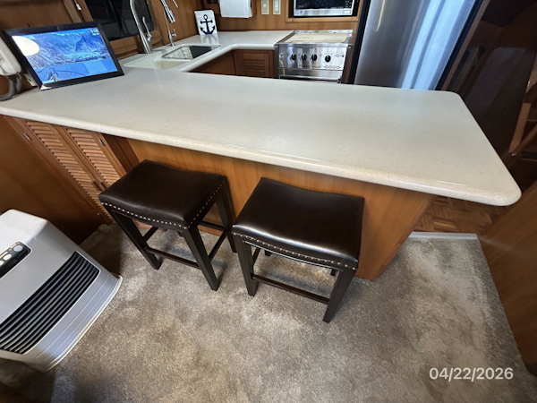 DeFever-Raised Pilothouse 1984-Traveller Anacortes-Washington-United States-49 DeFever salon port forward countertop-6062140
