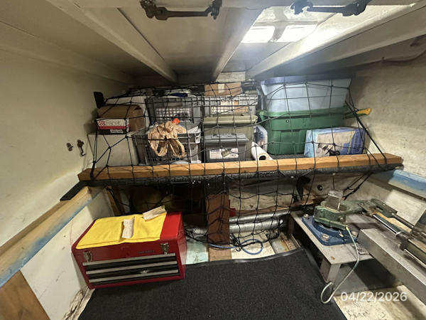 DeFever-Raised Pilothouse 1984-Traveller Anacortes-Washington-United States-49 DeFever lazarette starboard storage-6062035