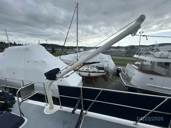 DeFever-Raised Pilothouse 1984-Traveller Anacortes-Washington-United States-49 DeFever port davit-6062117