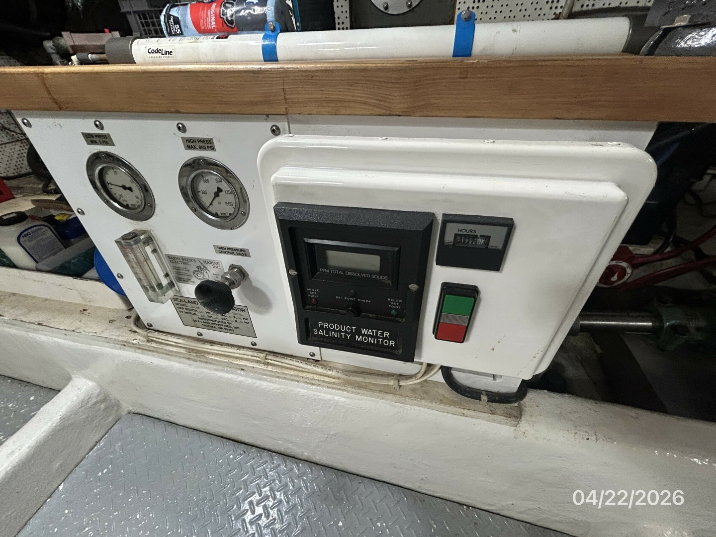 DeFever-Raised Pilothouse 1984-Traveller Anacortes-Washington-United States-49 DeFever watermaker-6062162 | Thumbnail