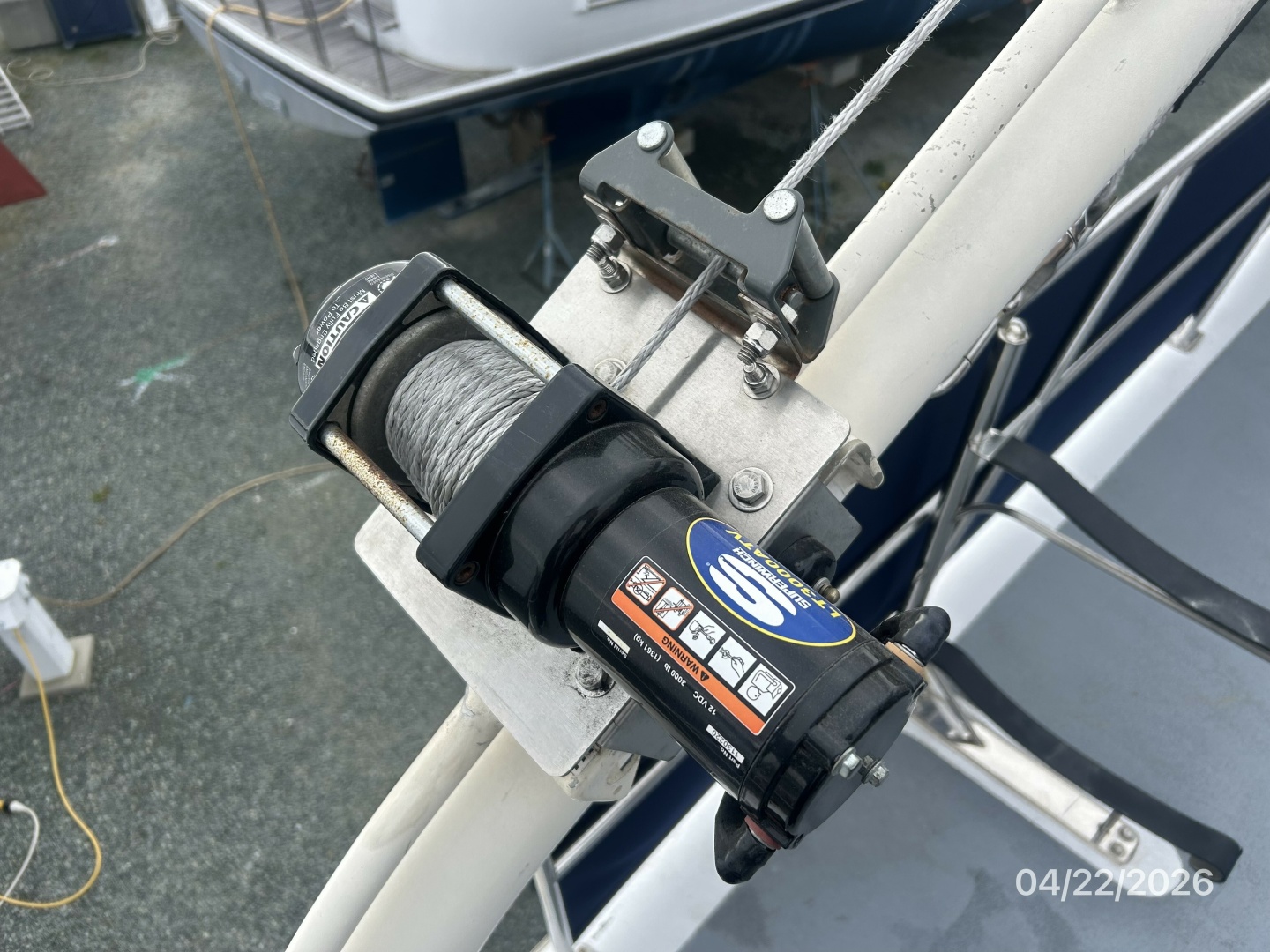 DeFever-Raised Pilothouse 1984-Traveller Anacortes-Washington-United States-49 DeFever port davit winch-6062118 | Thumbnail