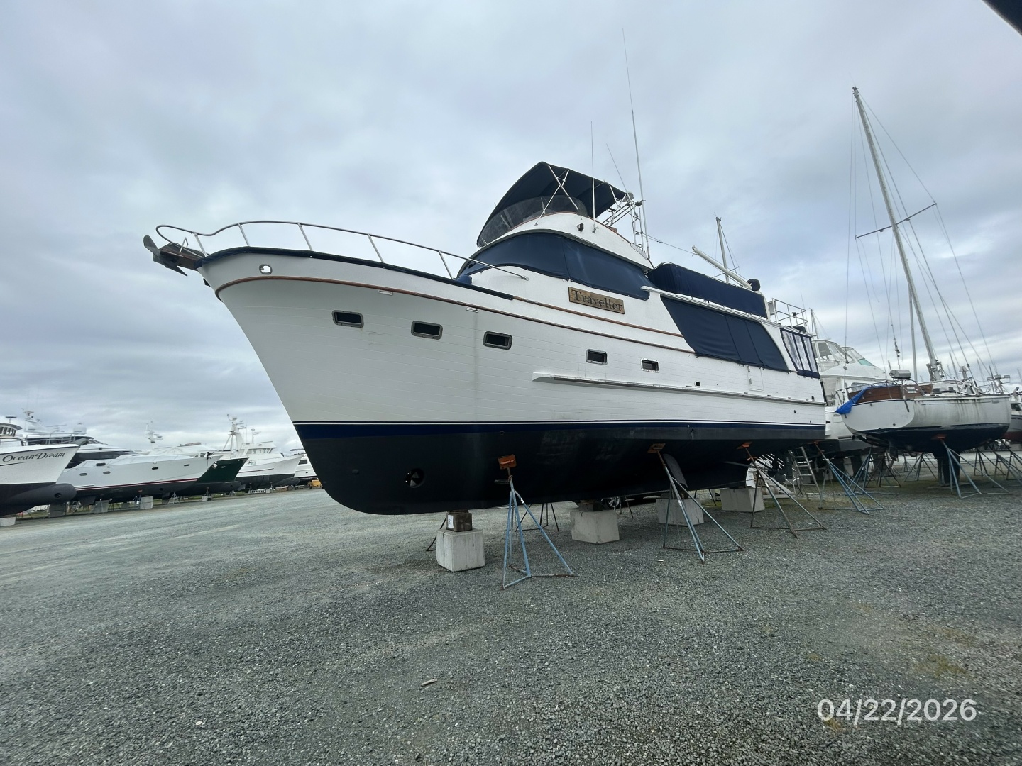 DeFever-Raised Pilothouse 1984-Traveller Anacortes-Washington-United States-49 DeFever hauled out port forward profile-6062119 | Thumbnail