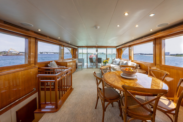 Hatteras-Sport Deck 2004-HAVILAH Orange Beach-Alabama-United States-Dining Area-6066851