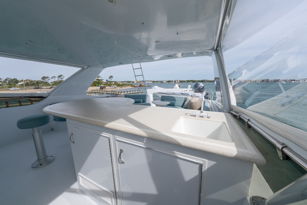 Hatteras-Sport Deck 2004-HAVILAH Orange Beach-Alabama-United States-Flybridge Bar-6066881