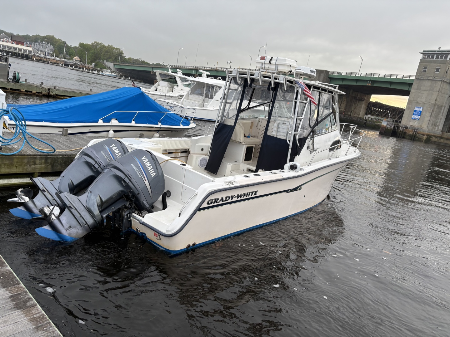 Grady-White-Marlin 1999-The Dog House Newburyport-Massachusetts-United States-Dockside Transom View-6067404 | Thumbnail