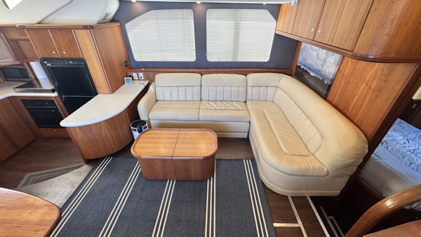 Silverton-43 Motor Yacht 2003-Turn the Paige Fort Myers Beach-Florida-United States-Leather Settee-6179460