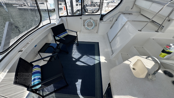 Silverton-43 Motor Yacht 2003-Turn the Paige Fort Myers Beach-Florida-United States-Aft Sundeck Looking Port-6179435