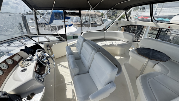 Silverton-43 Motor Yacht 2003-Turn the Paige Fort Myers Beach-Florida-United States-Flybridge Looking Starboard Aft-6179447