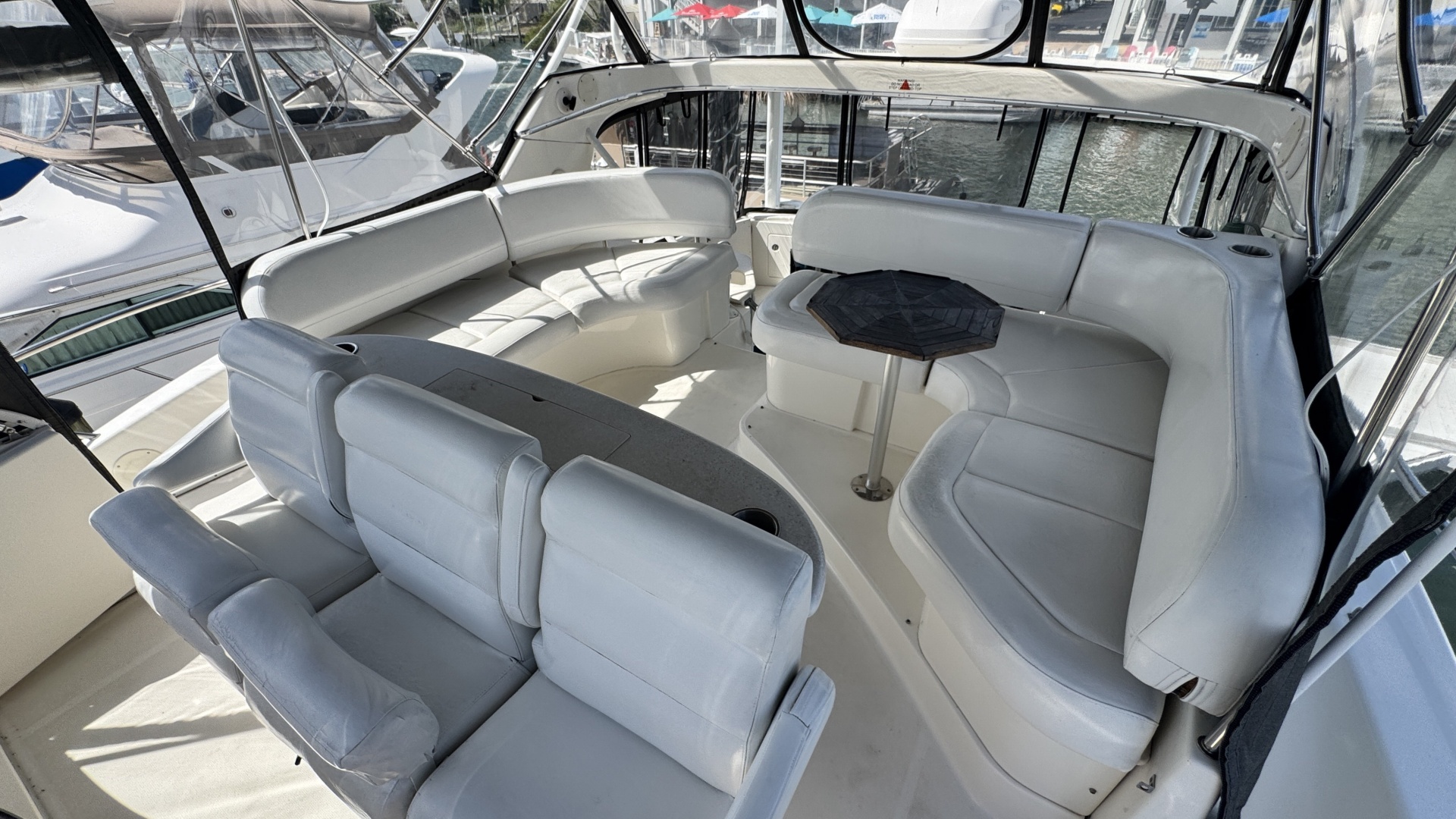 Silverton-43 Motor Yacht 2003-Turn the Paige Fort Myers Beach-Florida-United States-Flybridge Lounge Seating-6179456 | Thumbnail