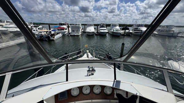 Silverton-43 Motor Yacht 2003-Turn the Paige Fort Myers Beach-Florida-United States-Flybridge Looking Forward-6179455