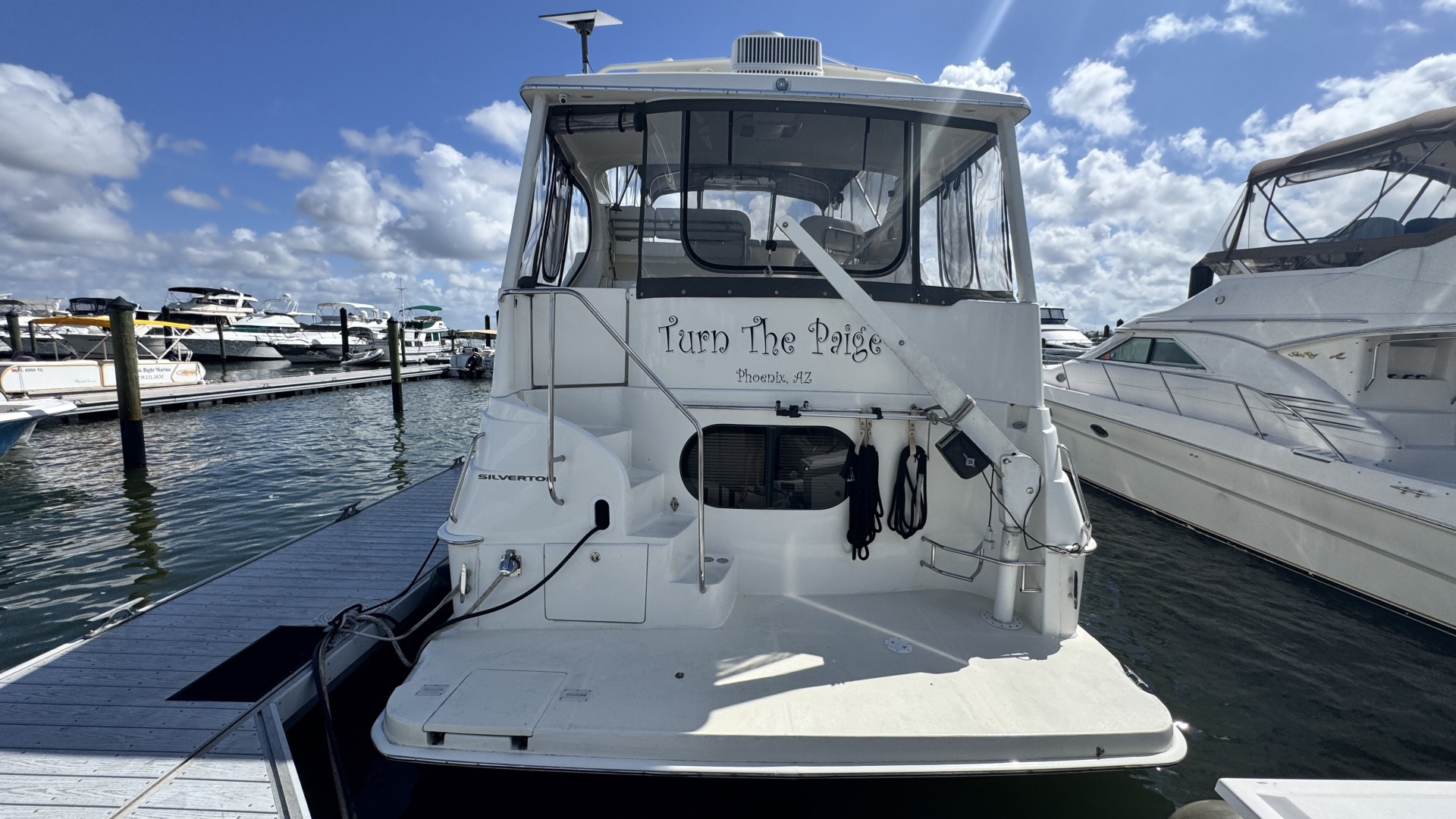 Silverton-43 Motor Yacht 2003-Turn the Paige Fort Myers Beach-Florida-United States-Stern View with Swim Platform-6179428 | Thumbnail