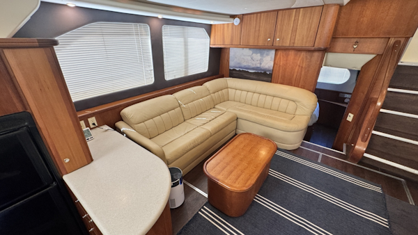 Silverton-43 Motor Yacht 2003-Turn the Paige Fort Myers Beach-Florida-United States-Leather Settee-6179464