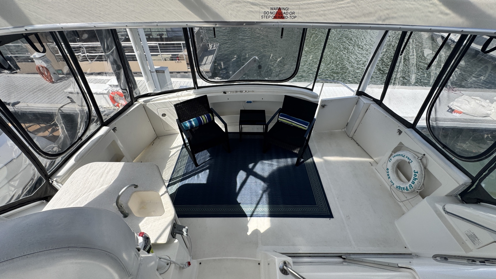 Silverton-43 Motor Yacht 2003-Turn the Paige Fort Myers Beach-Florida-United States-Aft Sundeck Looking Aft-6179440 | Thumbnail