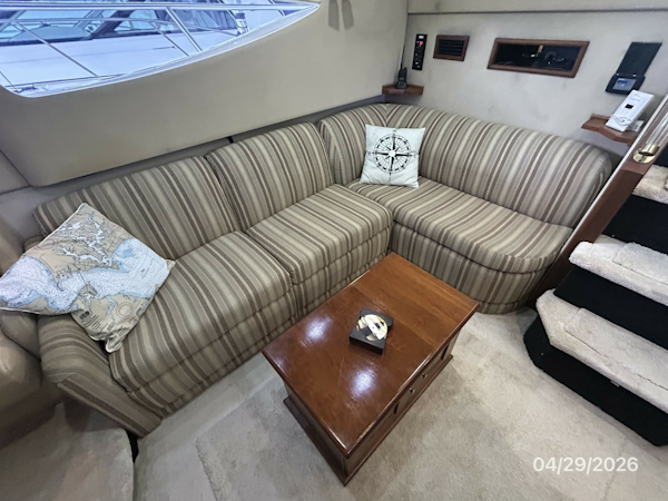 Cruisers Yachts-4450 2000-Bay Dreamer II Guntersville-Alabama-United States-44 Cruisers salon starboard aft seating-6075660