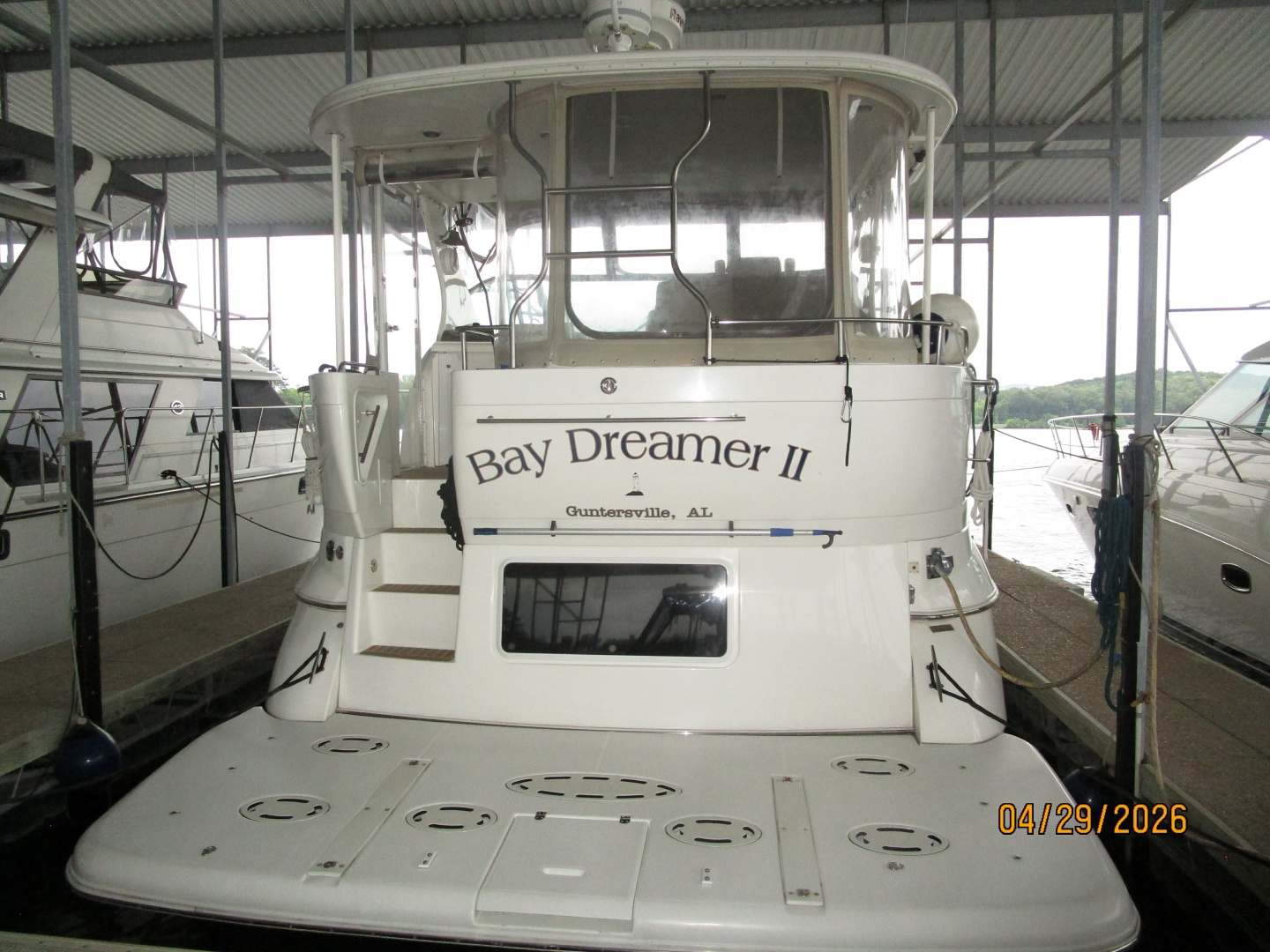 Cruisers Yachts-4450 2000-Bay Dreamer II Guntersville-Alabama-United States-44 Cruisers aft profile-6075609 | Thumbnail