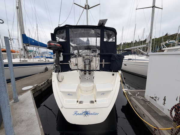 Hunter-37.5 1990-Final Frontier Seattle-Washington-United States-Hunter 37.5 transom-6078681