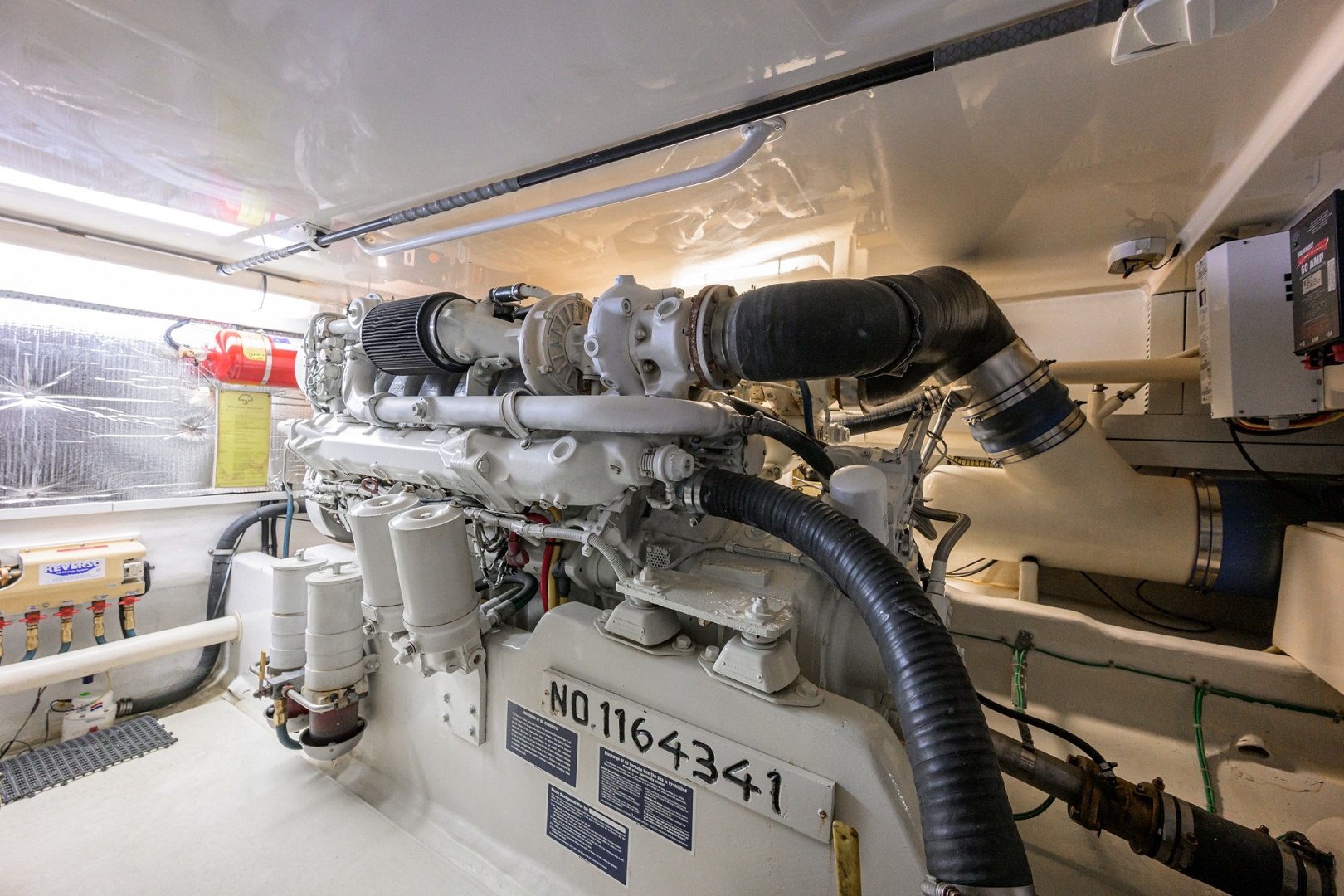 Cabo-48 Flybridge 2003-Bad Boyz Pompano Beach-Florida-United States-Cabo 48  Bad Boyz  Engine Room-6081734 | Thumbnail