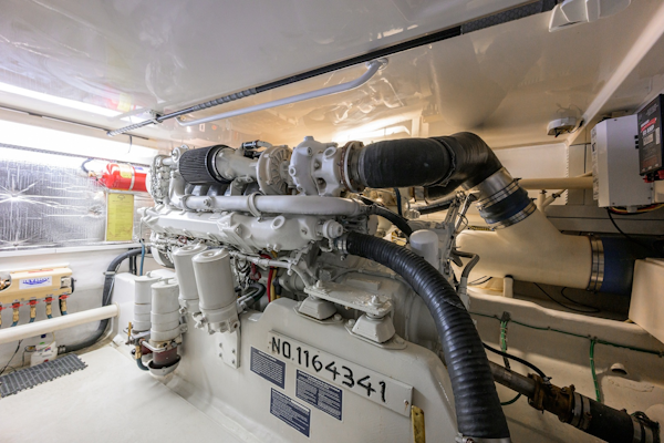 Cabo-48 Flybridge 2003-Bad Boyz Pompano Beach-Florida-United States-Cabo 48  Bad Boyz  Engine Room-6081734