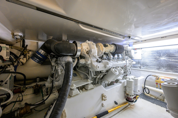 Cabo-48 Flybridge 2003-Bad Boyz Pompano Beach-Florida-United States-Cabo 48  Bad Boyz  Engine Room-6081735