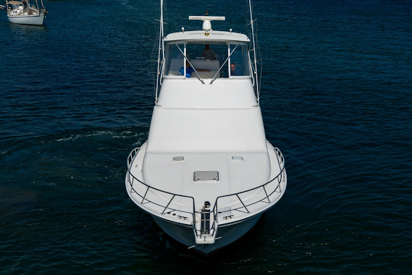 Cabo-48 Flybridge 2003-Bad Boyz Pompano Beach-Florida-United States-Cabo 48  Bad Boyz  Bow Profile-6081737