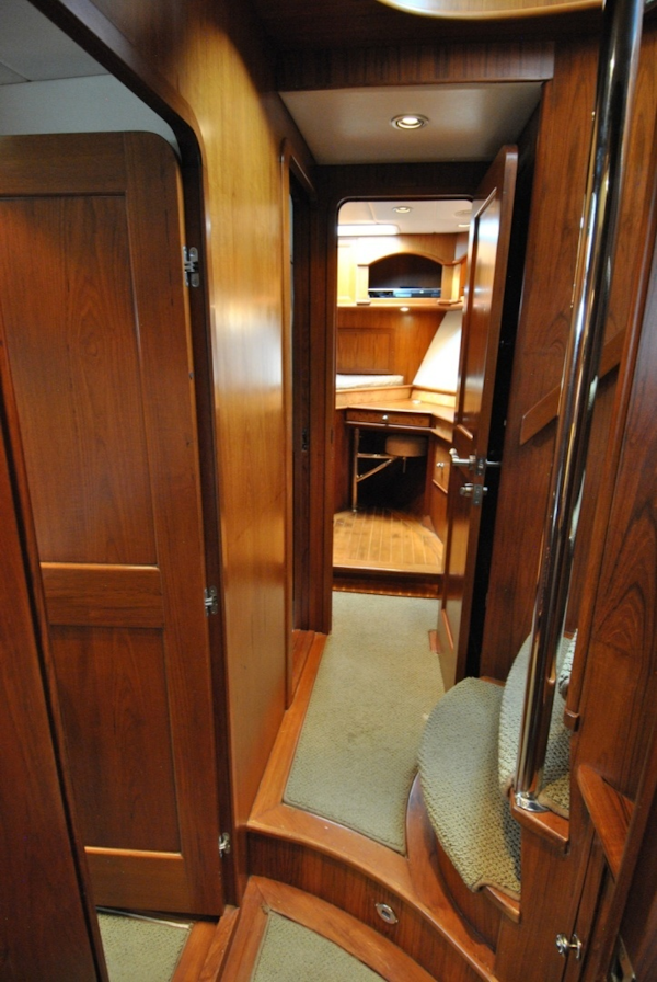 Grand Alaskan-Raised Pilothouse 2002-WANDERER Naples-Florida-United States-Companionway to Guest Staterooms-6109698