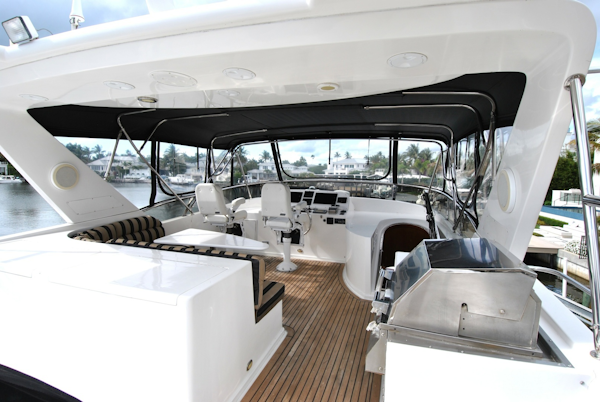 Grand Alaskan-Raised Pilothouse 2002-WANDERER Naples-Florida-United States-Flybridge Looking Forward-6109795