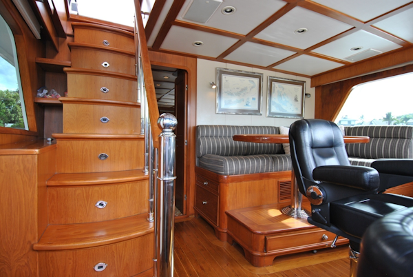 Grand Alaskan-Raised Pilothouse 2002-WANDERER Naples-Florida-United States-Flybridge Stairs-6089109