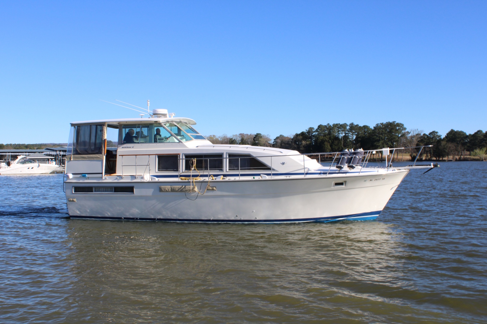 Bertram-Motor Yacht 1983-Rosalee Scottsboro-Alabama-United States-42 ft Bertram  Starboard Side View-6163799 | Thumbnail
