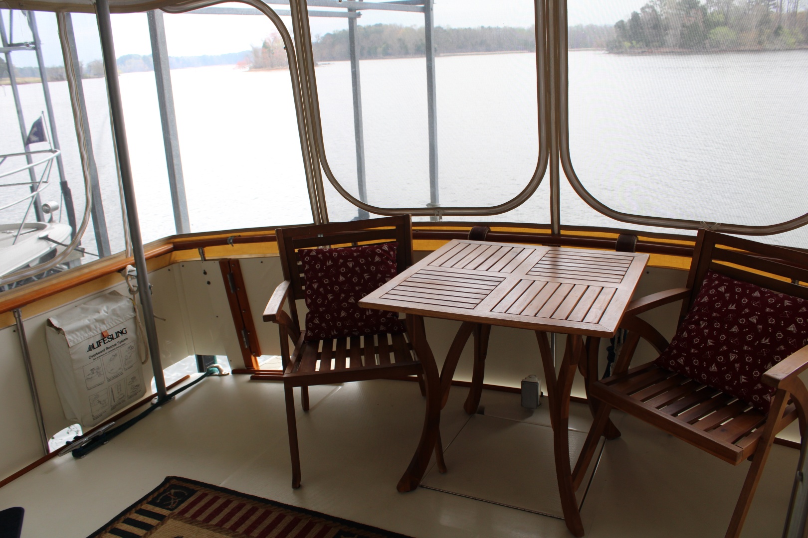 Bertram-Motor Yacht 1983-Rosalee Scottsboro-Alabama-United States-42 ft Bertram  Aft Deck Dining Area-6163820 | Thumbnail