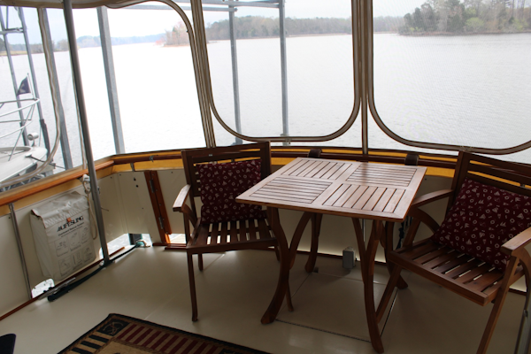Bertram-Motor Yacht 1983-Rosalee Scottsboro-Alabama-United States-42 ft Bertram  Aft Deck Dining Area-6163820